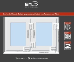 Riegel – Einbruchschutz zum Nachrüsten für Fenster mit EM3-Schutzriegel