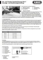 Montageanleitung für ABUS Teleskopstangen