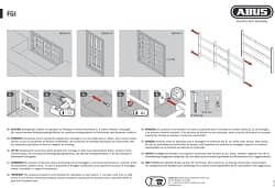 Sicherheitsgitter - Montageanleitung für ABUS FGI